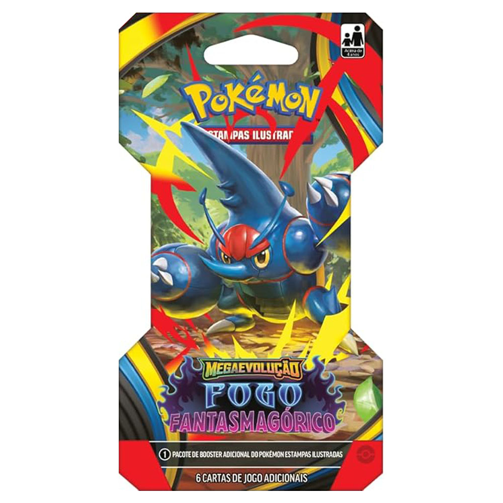 Jogo pokemon me02 fogo fantasmagorico blister avulso - Pedagógica