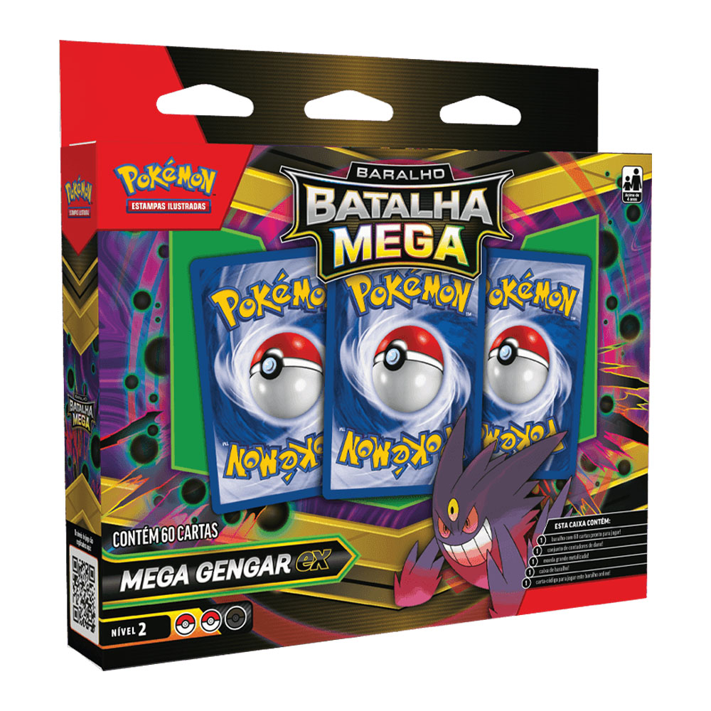 Box baralho pokemon batalha mega gengar ex / diance ex sortido